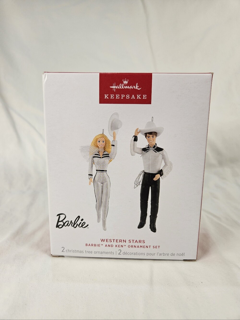 Hallmark Keepsake Ornaments 2025, Barbie and Ken Western Stars, Set of 2, NIB